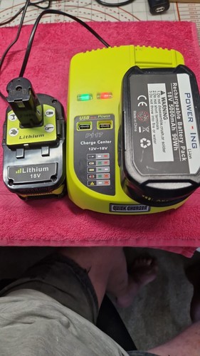 P117 battery charger 2x 18v - p117,