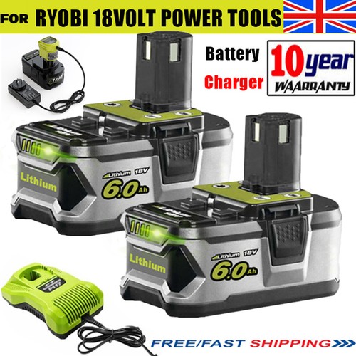 0ah for ryobi 18v battery - 2x,