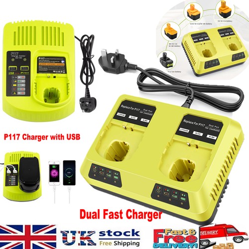 Dual charger for - charger, ryobi